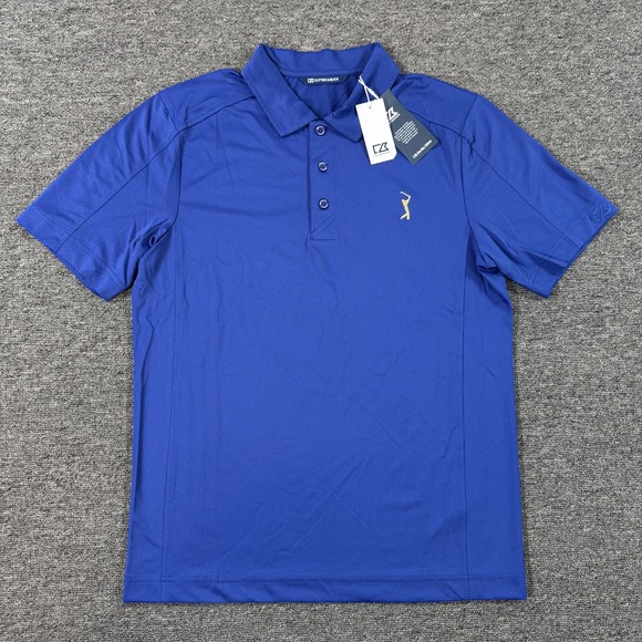 Cutter & Buck Other - Cutter Buck The Players Shirt Mens‎ Small Blue PGA Tour Golf Polo Embroidered